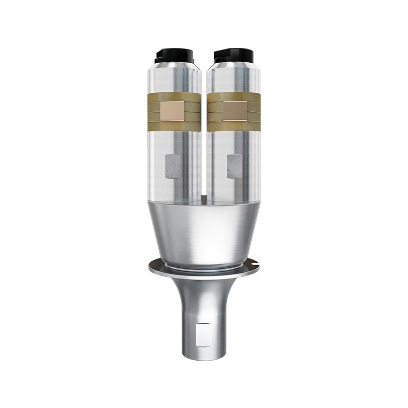 15kHz-4200W 熙顺换能器 双柱直筒(银黄)